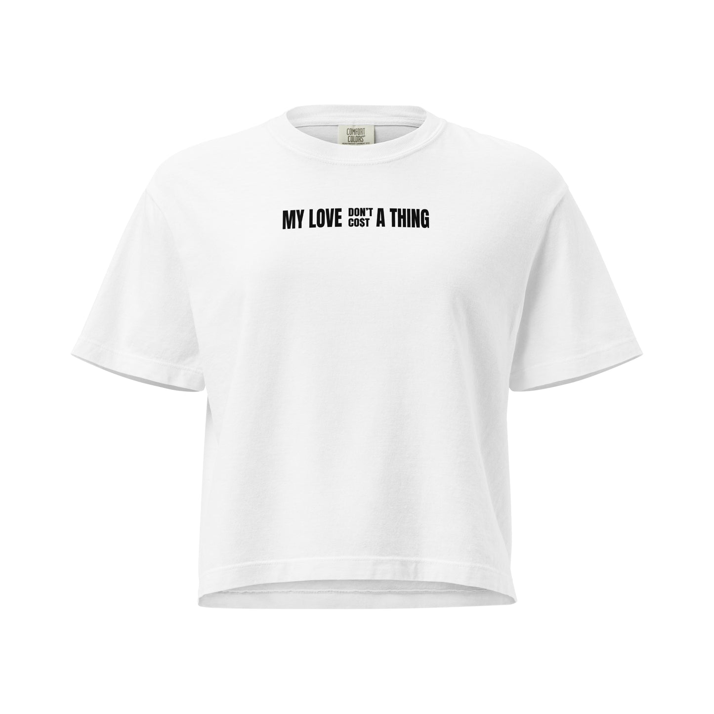 Love Don't Cost a Thing - White - Garment Files