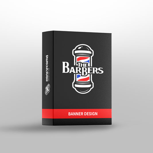 The Barbers - Fence Banner Design